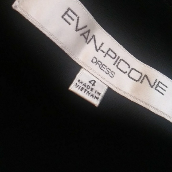 Evan-Picone Little Black Dress Size 4 - Picture 7 of 8